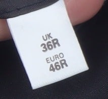 Burton Men's Black Houndstooth Wool Blazer Jacket 36R