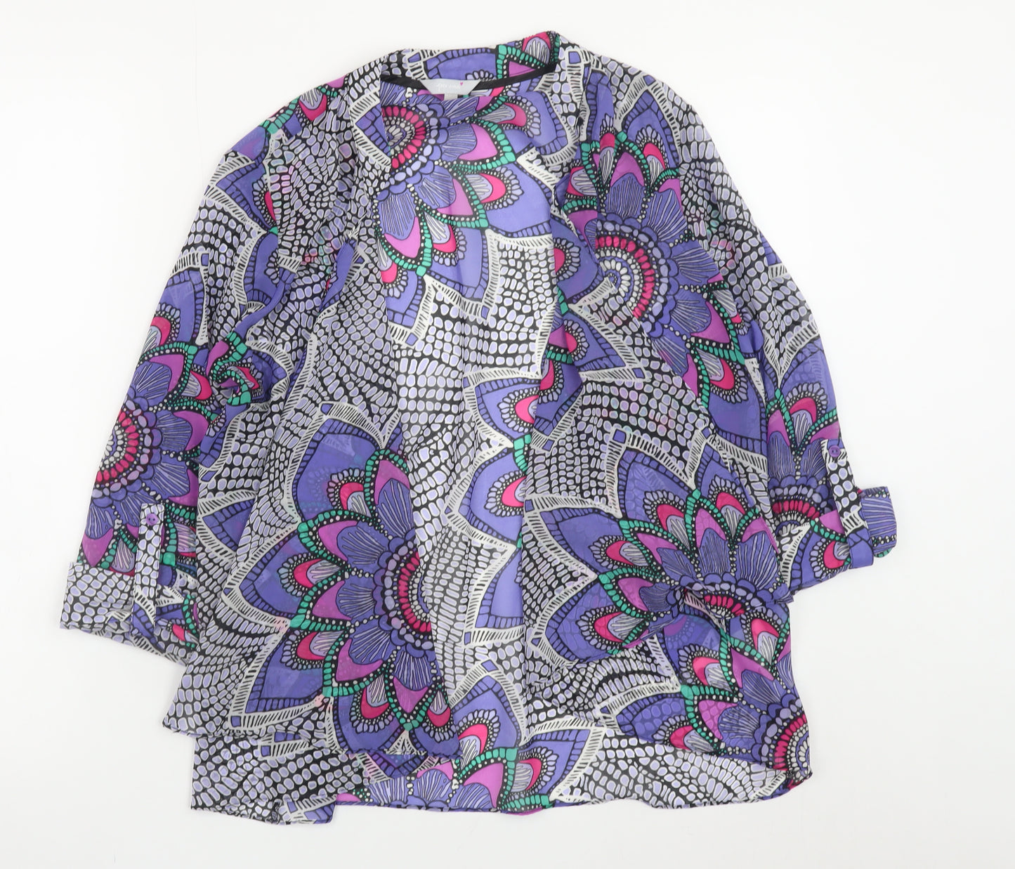 Marks and Spencer Per Una Women's Multicoloured Floral Tunic Blouse Size 12