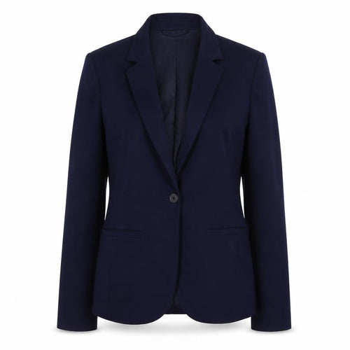 Gap Women's Navy Blue Blazer Jacket Size 10 Slim Fit Single-Breasted