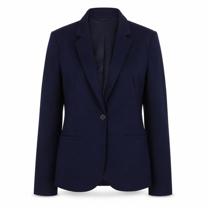 Gap Women's Navy Blue Blazer Jacket Size 10 Slim Fit Single-Breasted