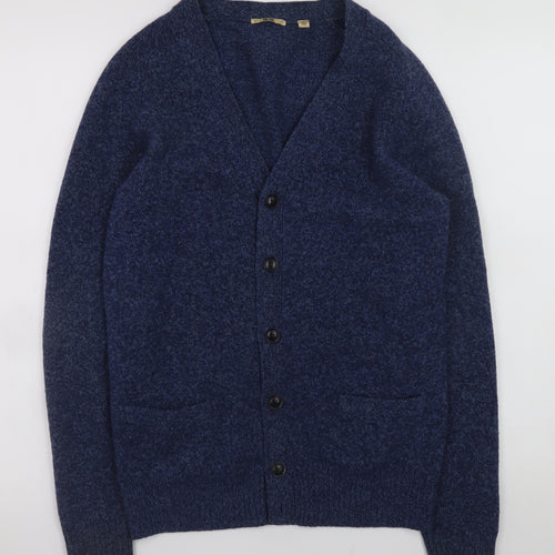 Uniqlo Women’s Blue Wool V-Neck Cardigan XS Knit