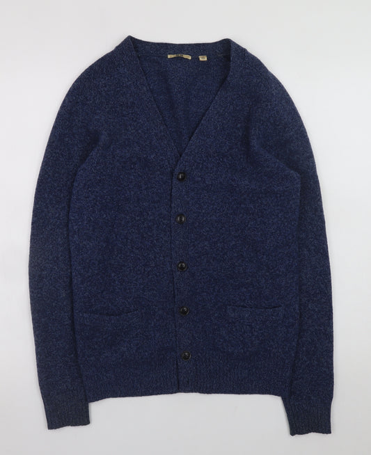 Uniqlo Women’s Blue Wool V-Neck Cardigan XS Knit