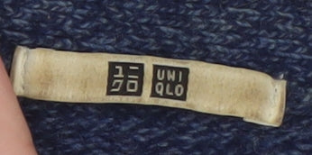 Uniqlo Women’s Blue Wool V-Neck Cardigan XS Knit