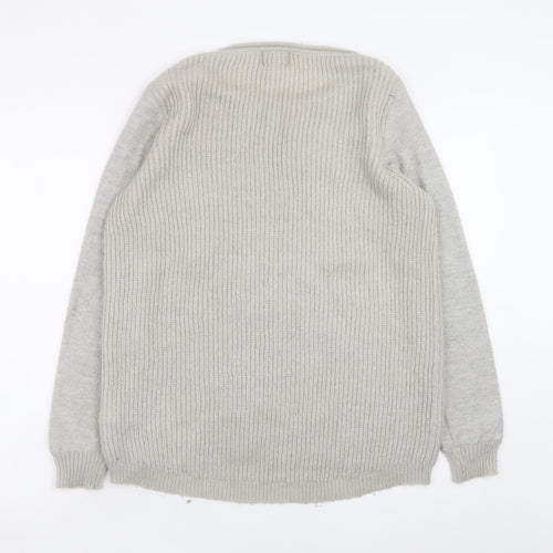 Mint Velvet Women’s Grey Sequin Knit Jumper Size 12