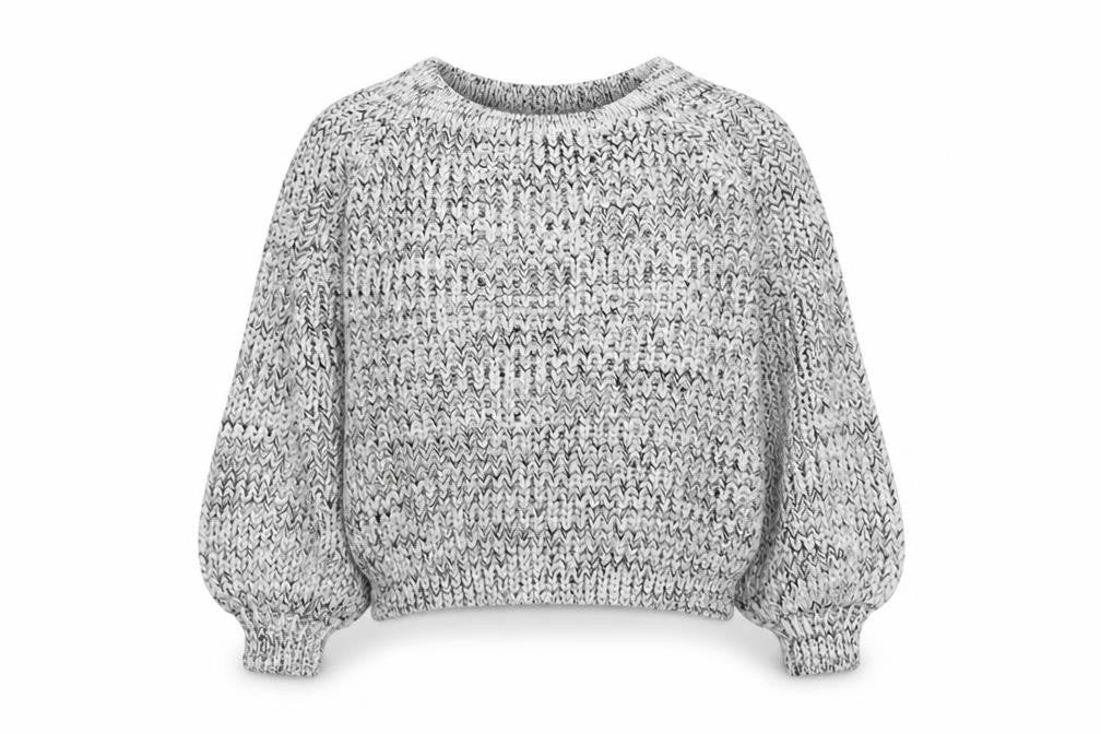 Front view of New Look Women's Grey Chunky Knit jumper, size M