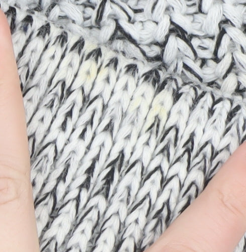 New Look Women's Grey Chunky Knit Pullover Jumper Size M