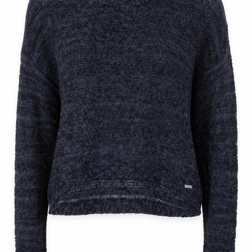 Abercrombie & Fitch Women's Blue Open-Knit Pullover Jumper Size S