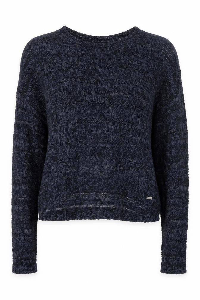 Abercrombie & Fitch Women's Blue Open-Knit Pullover Jumper Size S