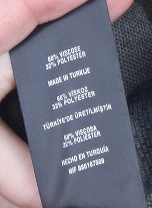 Ted Baker Women Green Logo Knit Crew Neck Pullover Jumper Size 10