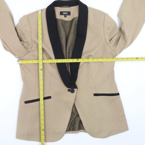 Marks and Spencer Women Beige Blazer UK 16 Classic Formal Jacket