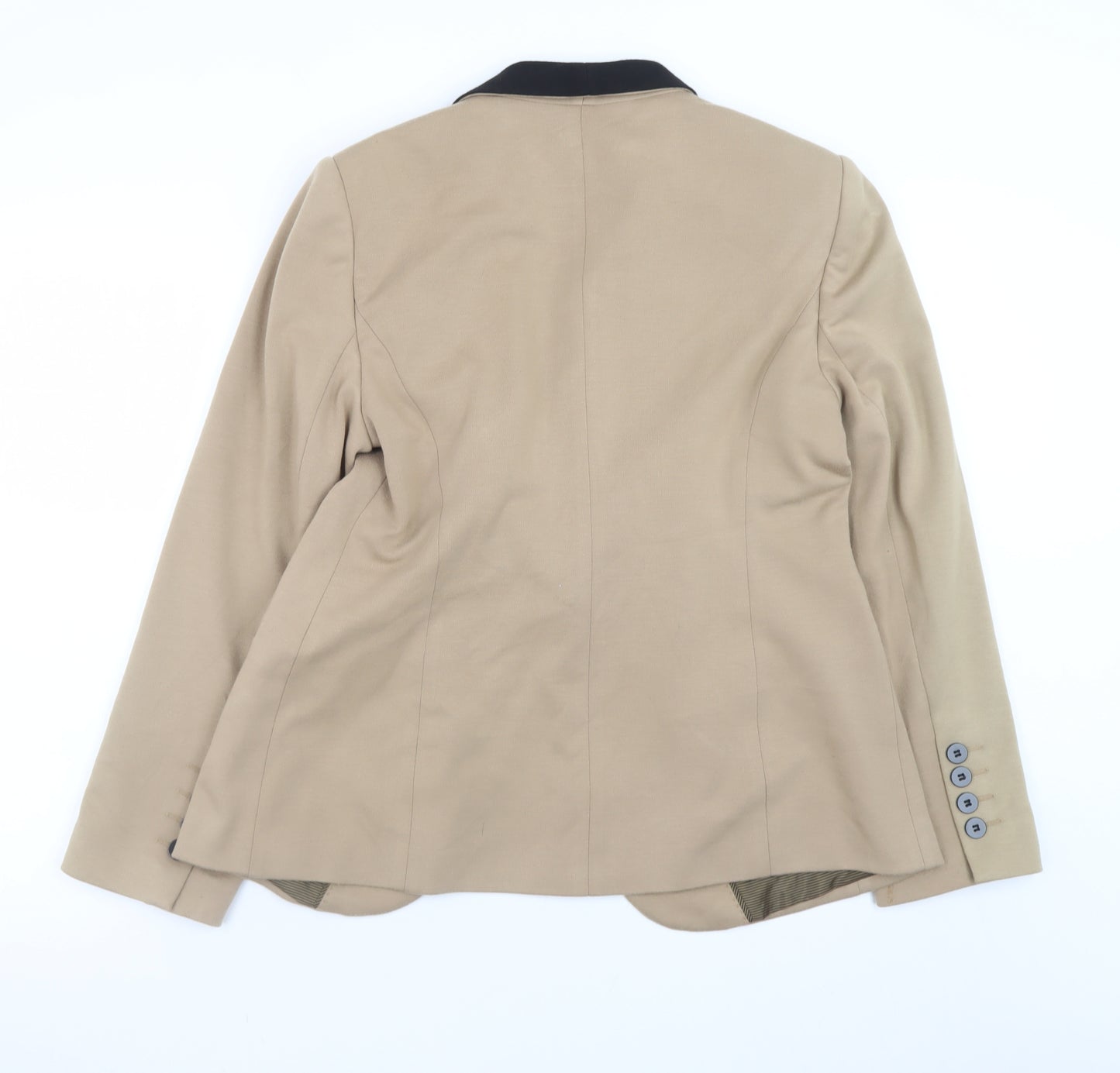Marks and Spencer Women Beige Blazer UK 16 Classic Formal Jacket
