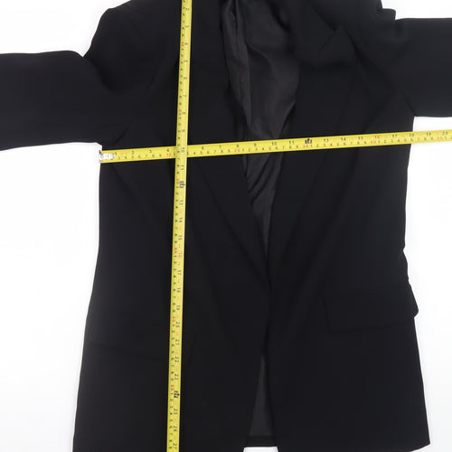 Zara Women's Black XS Classic Mid-Length Blazer Jacket