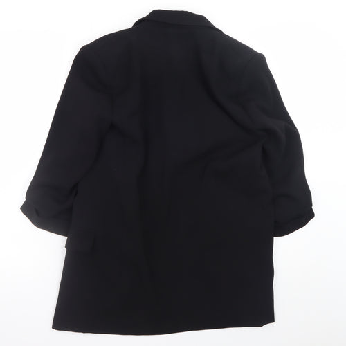 Zara Women's Black XS Classic Mid-Length Blazer Jacket