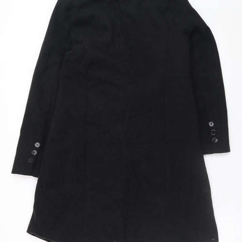 RVHSWDS Women’s Black Wool Blend Mid-Length Pea Coat M