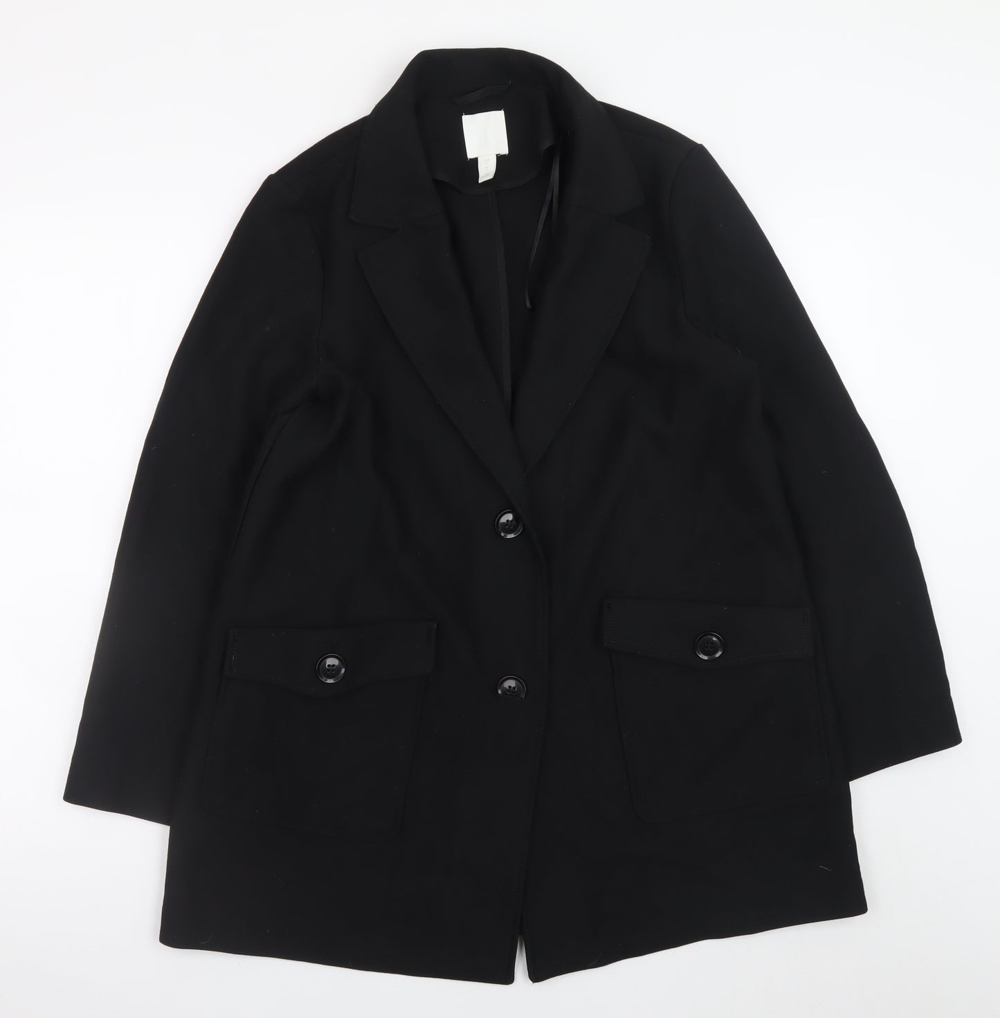H&M Women’s Black Blazer Jacket Small Regular Fit Workwear