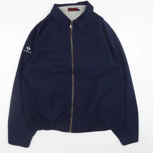 Glenmuir Men's Blue L Basic Full Zip Golf Jacket Size L