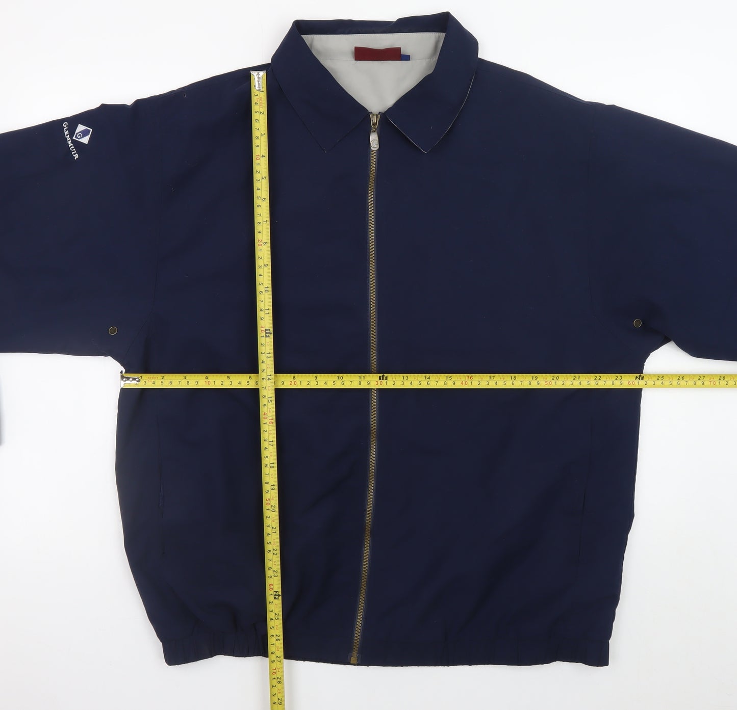 Glenmuir Men's Blue L Basic Full Zip Golf Jacket Size L