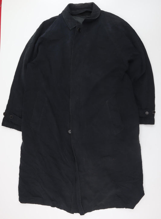 Marks and Spencer Men's Navy XL Classic Long Overcoat