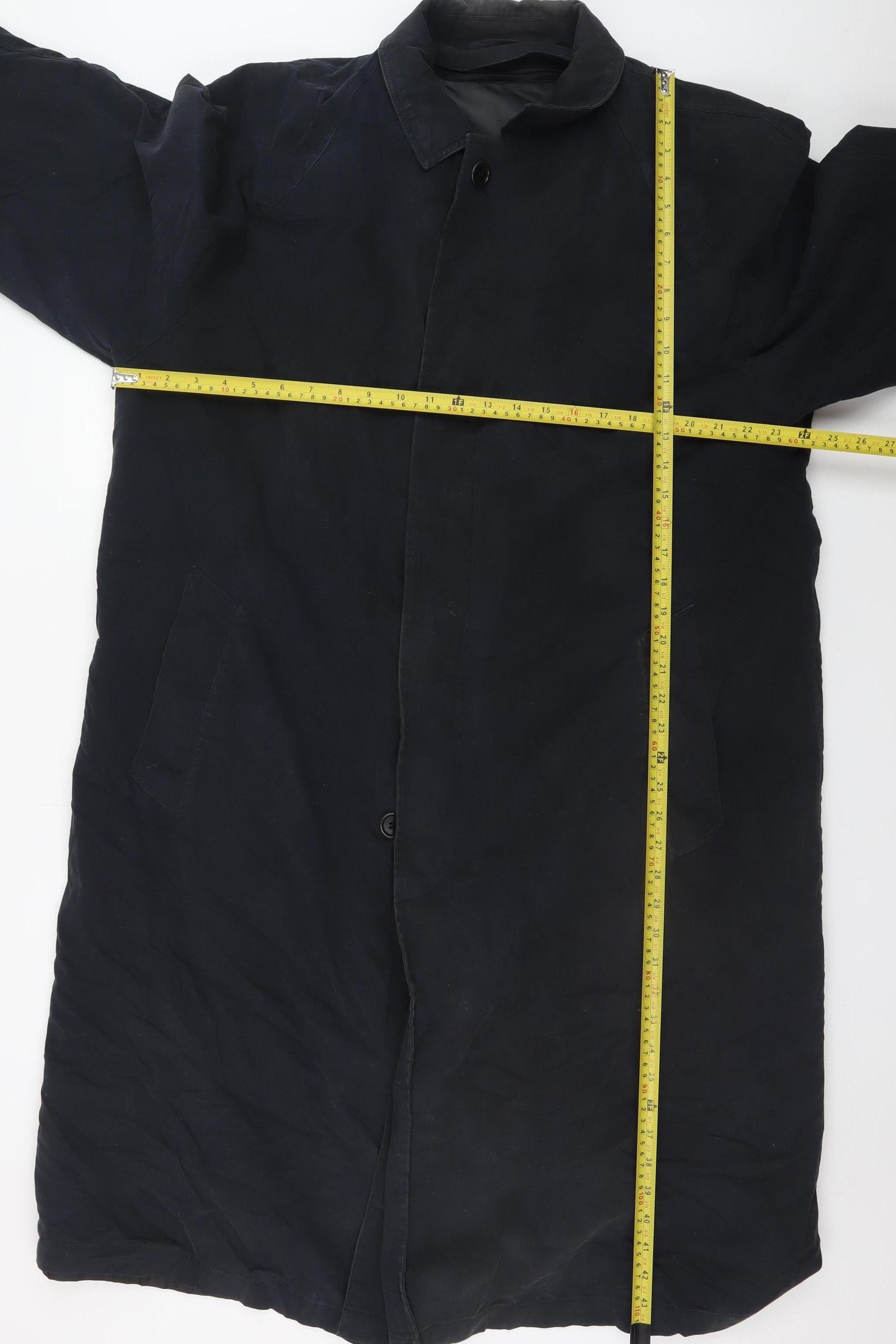 Marks and Spencer Men's Navy XL Classic Long Overcoat