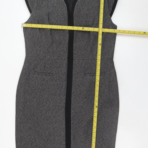 Tu Women’s Grey Sheath Knee Length Dress Size 14 Workwear