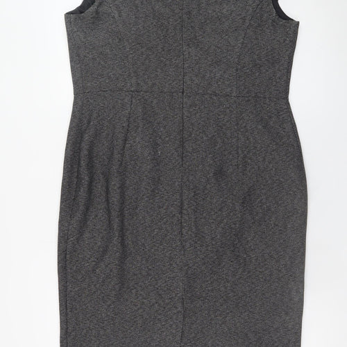 Tu Women’s Grey Sheath Knee Length Dress Size 14 Workwear