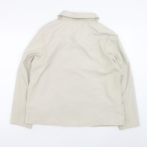 Bm Collection Women's Beige Mid-Length Polyester Jacket Size M