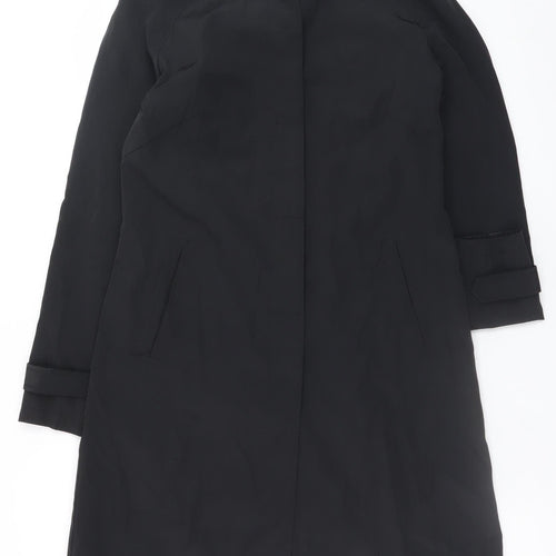 Stark Women’s Black Long Trench Coat Size 10 Classic Style