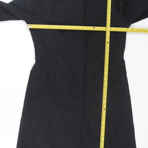 Stark Women’s Black Long Trench Coat Size 10 Classic Style