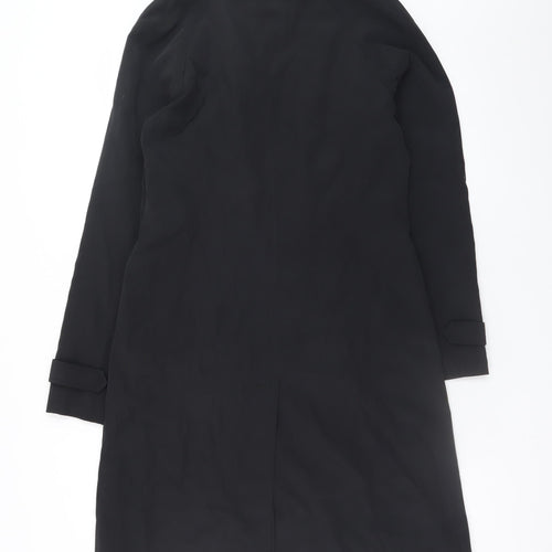 Stark Women’s Black Long Trench Coat Size 10 Classic Style