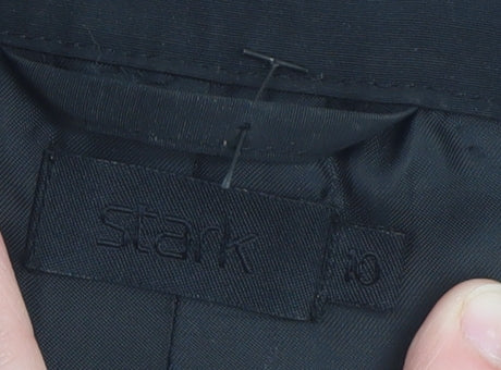 Stark Women’s Black Long Trench Coat Size 10 Classic Style