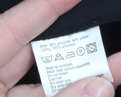 Stark Women’s Black Long Trench Coat Size 10 Classic Style