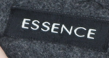 Essence Women's Grey Wool Blend Hooded Duffle Coat Size 22