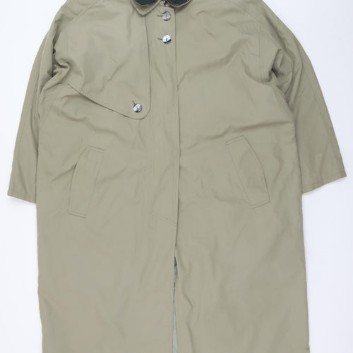 House of Fraser Women's Beige Long Trench Coat Size 14