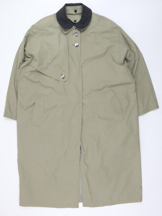 House of Fraser Women's Beige Long Trench Coat Size 14