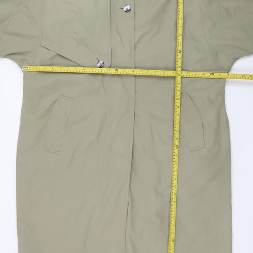 House of Fraser Women's Beige Long Trench Coat Size 14