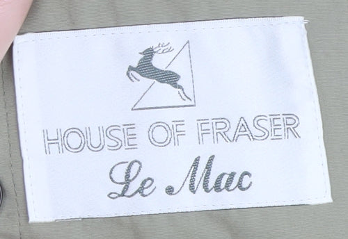 House of Fraser Women's Beige Long Trench Coat Size 14