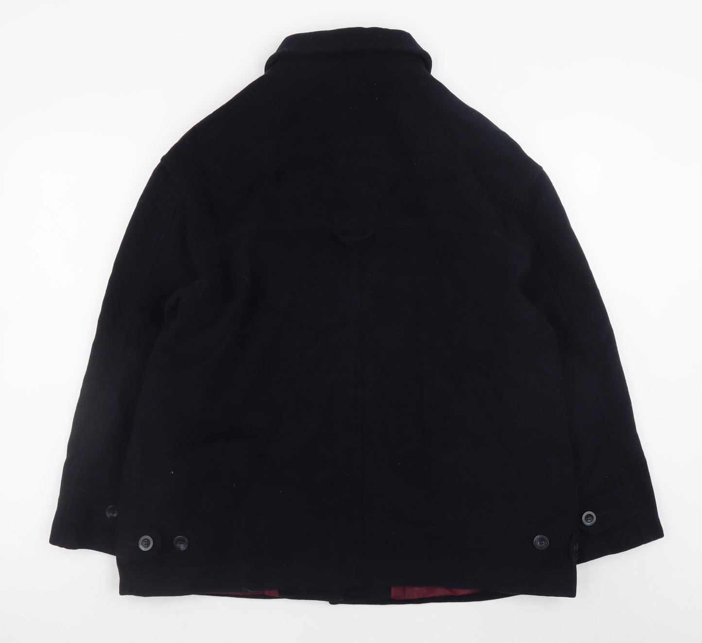Dorothy Perkins Women's Black Wool Cashmere Blend Overcoat UK 14