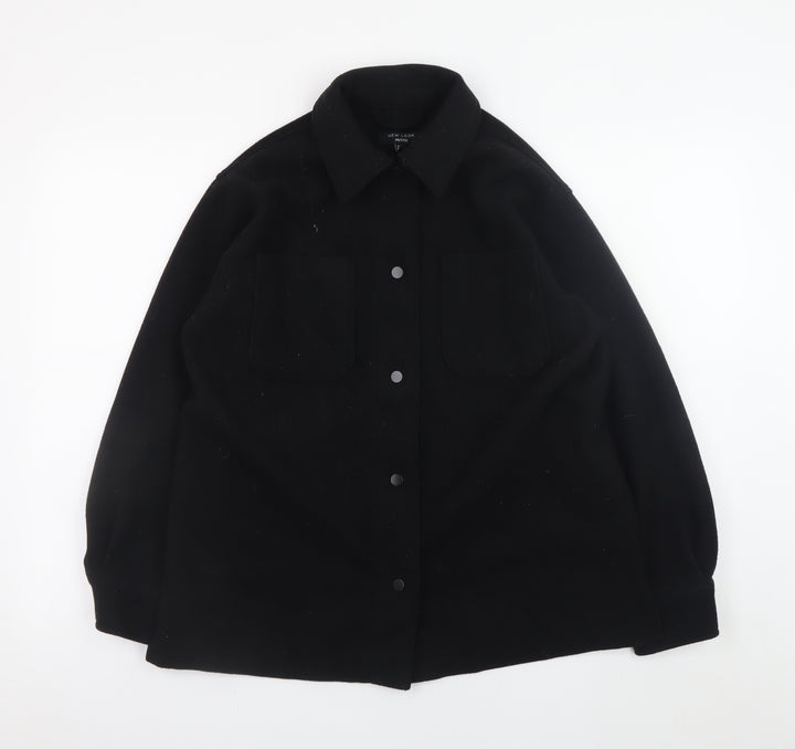 New Look Petite Women's Black Basic Jacket Size 8-10 Regular Fit