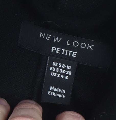 New Look Petite Women's Black Basic Jacket Size 8-10 Regular Fit