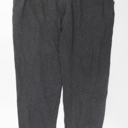 Tommy Hilfiger Men's Grey Joggers L Elastic Waist Cotton Blend Sweatpants