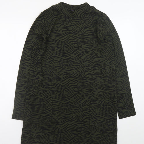 Marks and Spencer Women’s Green Animal Print Shift Dress Size 14