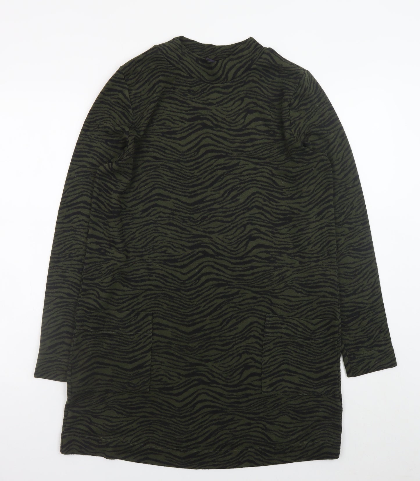 Marks and Spencer Women’s Green Animal Print Shift Dress Size 14
