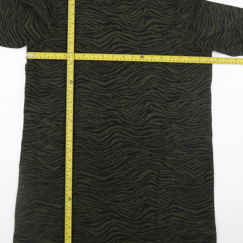 Marks and Spencer Women’s Green Animal Print Shift Dress Size 14