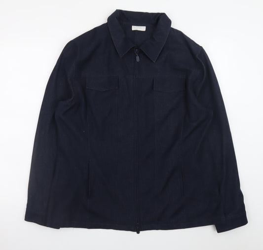 Elisabeth by Liz Claiborne Women’s Blue Zip Up Jacket Size 18