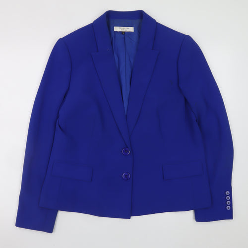 John Lewis Women’s Blue Blazer Size 16 Classic Lined Formal Jacket