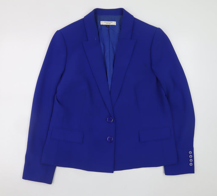John Lewis Women’s Blue Blazer Size 16 Classic Lined Formal Jacket