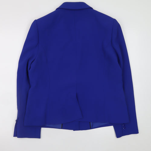 John Lewis Women’s Blue Blazer Size 16 Classic Lined Formal Jacket