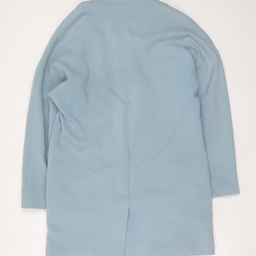 Atmosphere Women Blue Long Overcoat Size 8 Classic Lightweight
