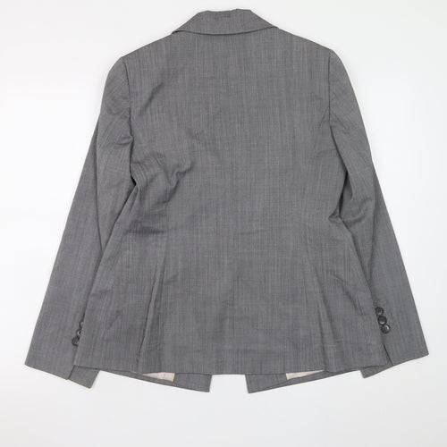 Planet Women's Grey Wool Blend Blazer Jacket Size 10