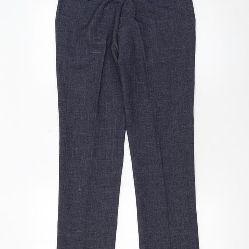 Next Men's Blue Polyester Dress Pants Trousers 28W 31L Regular Fit